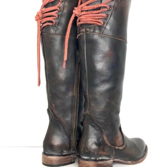 Freebird Cyn Knee High Distressed Leather Boots - Picture 5 of 5